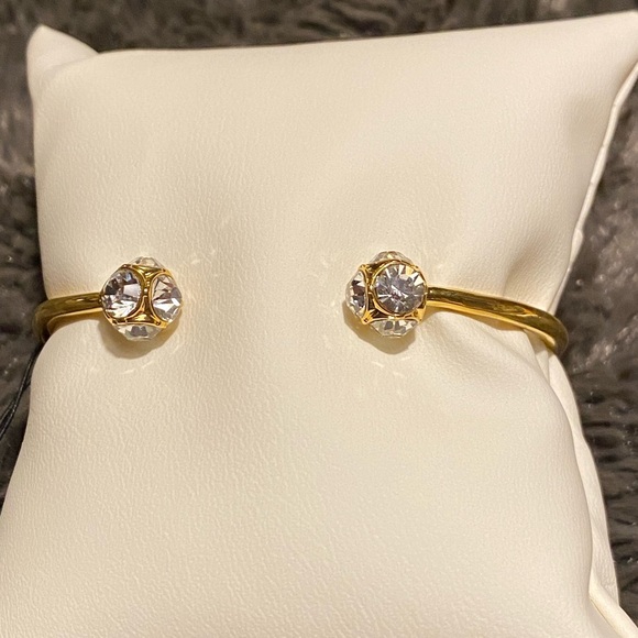 Kate spade New York Lady Marmalade Crystal open cuff hinged bangle - Picture 2 of 6